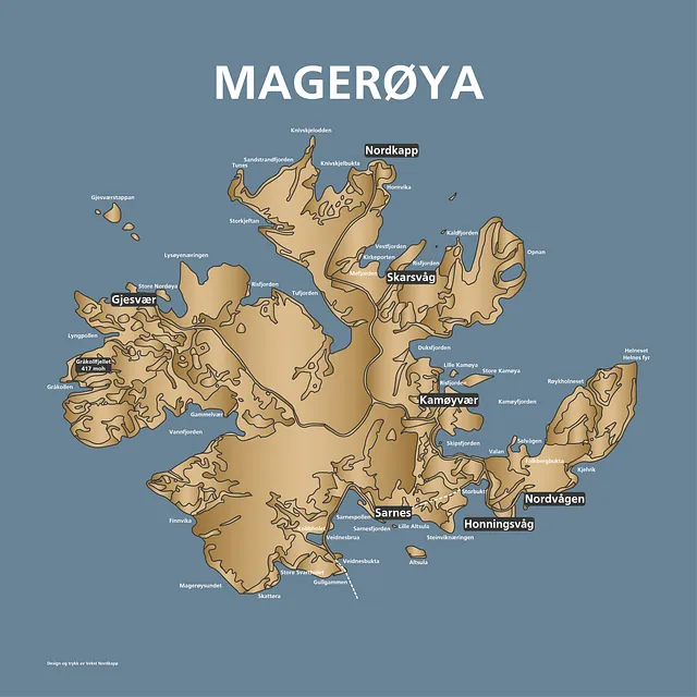 Magerøya kart