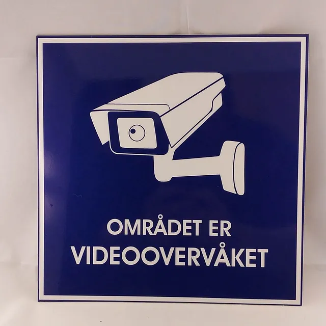 Skilt med folieprint