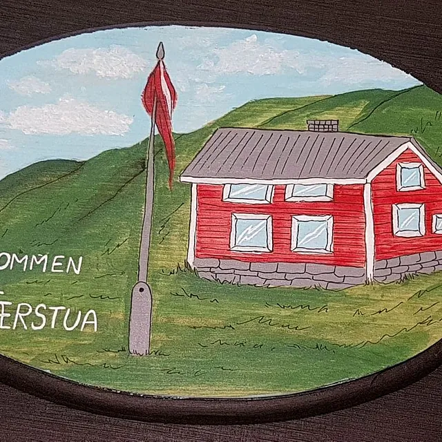 Dørskilt (laget for kunde)